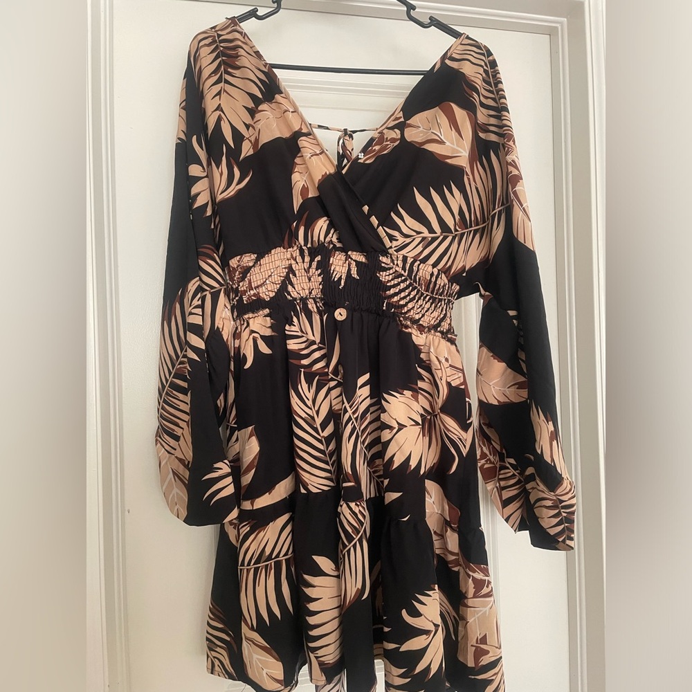 Long sleeve beach dress